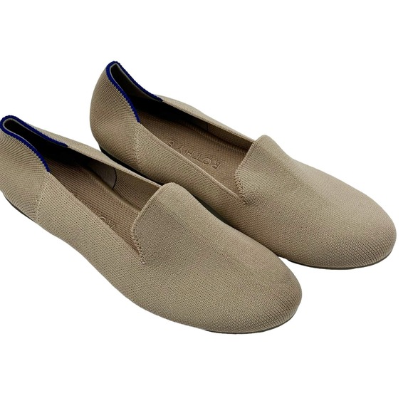 Rothy's The Loafers Women's Khaki The Flat Round Shoes Toe Size 8 NWOB - Picture 2 of 9